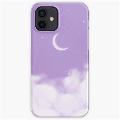 Crescent Moon Night Purple Sky Kawaii Aesthetic Iphone Case For Sale By Trajeado14 Kawaii