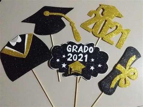 Toppers De Grado Decoraciones Para Fiesta De Graduado Ideas Para