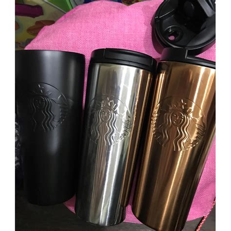 Starbucks Thermos Tumbler Oz Ml Copper Black Stainless Steel