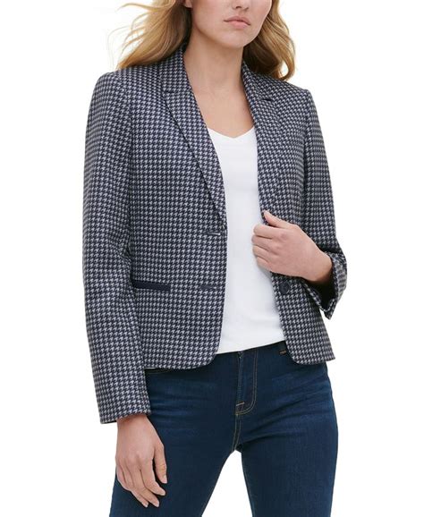 Tommy Hilfiger Houndstooth Blazer Macys