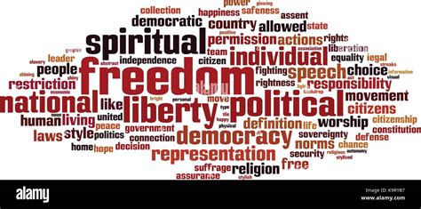 Freedom Word Cloud Concept Vector Illustration Stock Vector Image