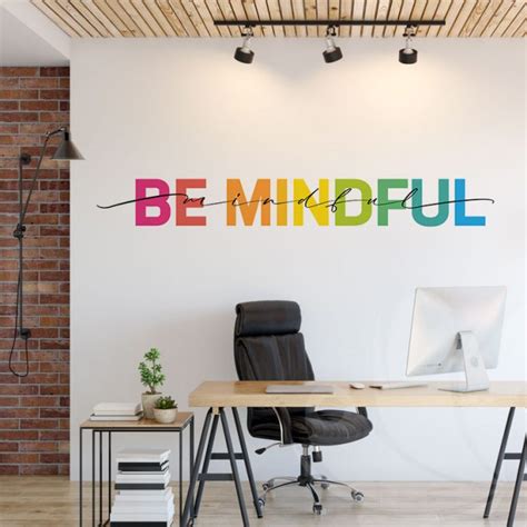 Be Mindful Wall Decal Wall Decals Wall Graphics Toronto