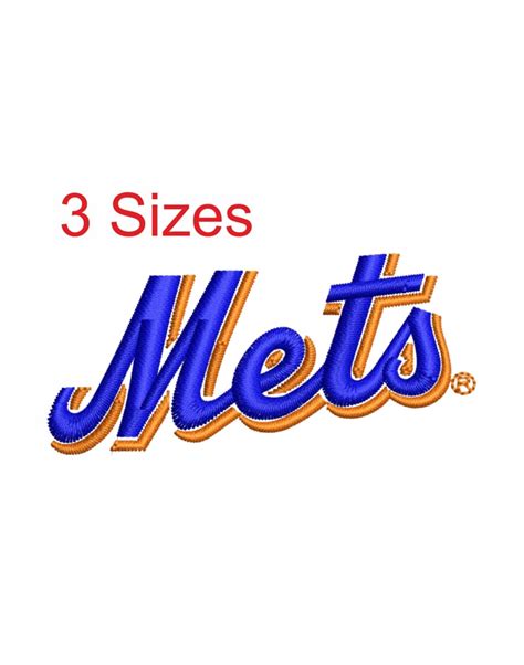 New York Mets Logo Embroidery Design New York Mets Logo Pes - Etsy