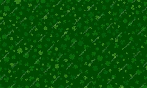 Premium Vector Shamrock Or Green Clover Leaves Pattern Background