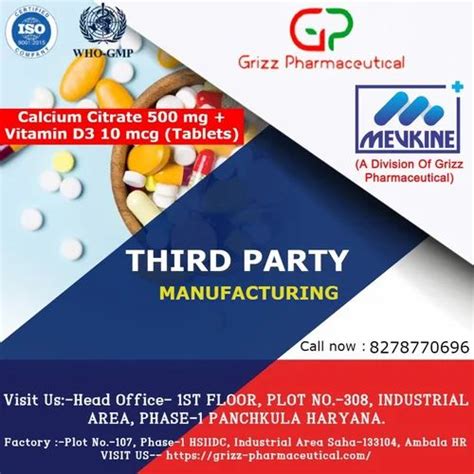 Allopathic Third Party Manufacturing Pharmaceutical Who Rs