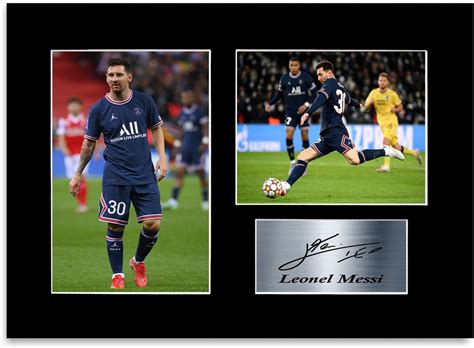 Lionel Messi 2023 Football Player Signed Printed Gifts Autograph Poster ...