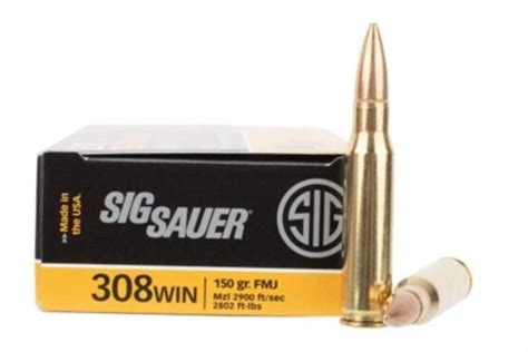 Munition Sig Sauer Ammo Kal Win Fmj Gr Elite Ball