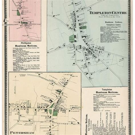 Petersham Ma Map - Etsy