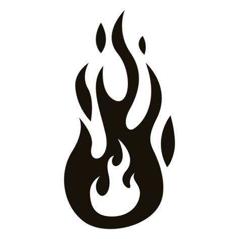 Fire cartoon flame illustration black white #AD , #AD, #affiliate, # ...