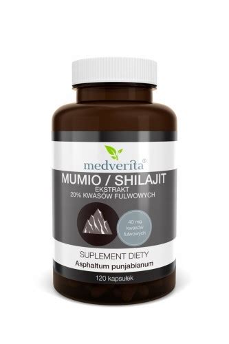 Mumio Shilajit Ekstrakt Kwas W Fulwowych Kapsu Ek Medverita