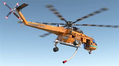 Sikorsky s-64 skycrane firefighting 3D model - TurboSquid 1485134