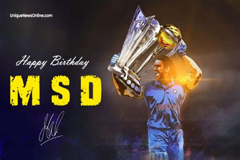 Happy Birthday MS Dhoni: Wishes, Images, Messages, Quotes, Greetings ...