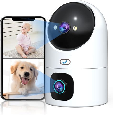 JOOAN Indoor Security Camera 360 View 2 Cameras In 1 HD3MP WiFi