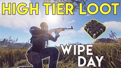 How To Get High Tier Loot On Wipe Day Rust Survival Youtube