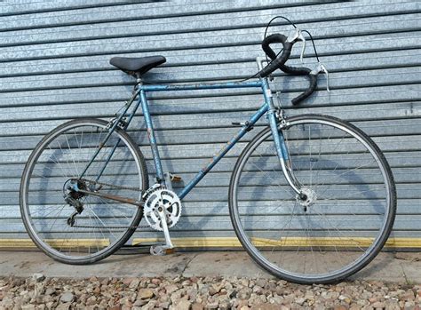 Retro Blue Peugeot Racing Bicycle Vintage 10 Speed Road Bike Eroica In