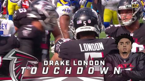 Atlanta Falcons Rookie Wide Receiver Drake Londons First Nfl Touchdown