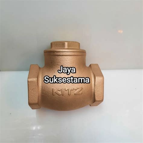 Jual Kitz Swing Check Valve Kuningan 1 12 Inch Klep Tabok Original