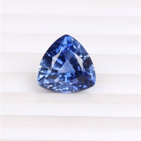 Natürlich Blauer Saphir Kornblume 5 35 CT Trillion Zertifiziert