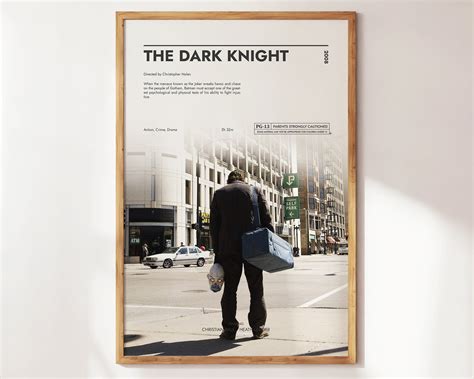 The Dark Knight Poster Art Print Movie Posters Batman Gift for Movie ...