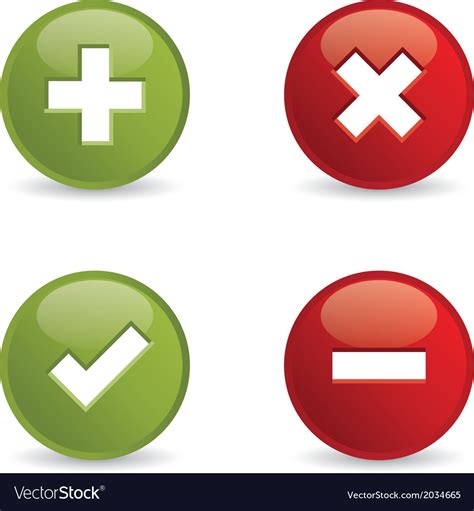 Validation Icons Royalty Free Vector Image Vectorstock