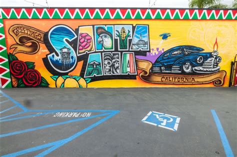 Postcard Mural Of Santa Ana City Of Santa Ana