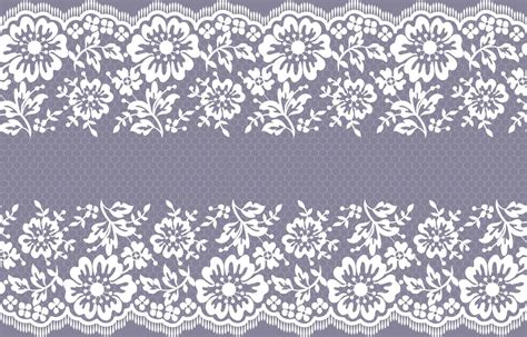 Seamless Lace Pattern Flower Vintage Vector Background Vector