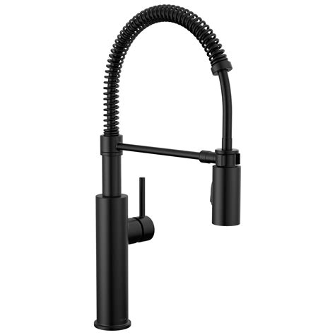 Delta Faucet Antoni Black Kitchen Faucet With Pull Down Sprayer