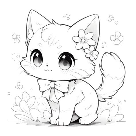 5 Gatitas Kawaii Manga Chibi Adorables Para Colorear Dibujos Kawaii Dibujos Bonitos Dibujos