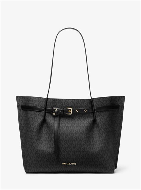 Michael Kors Emilia Large Logo Tote Bag In Black Lyst Australia