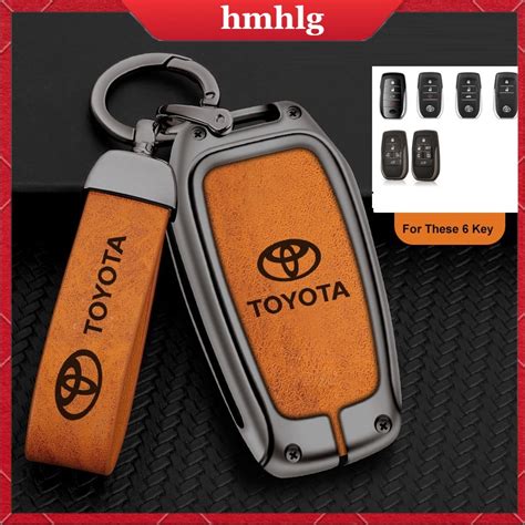 Availablezinc Alloy Leather Car Key Case Cover For Toyota Hilux