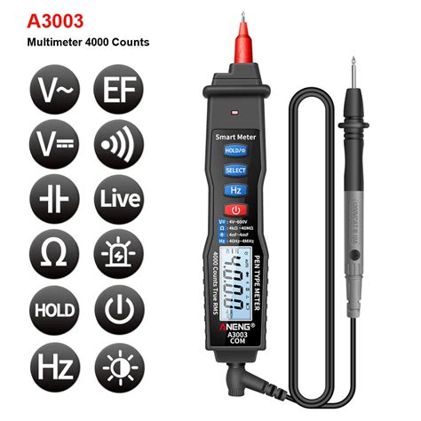 A3003 Digital Pen Multimeter Smart Dc Ac Voltage Tester Professional