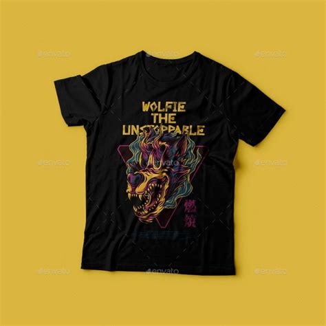 Wolfie the Unstoppable T-Shirt Design | Tshirt designs, Shirt designs ...