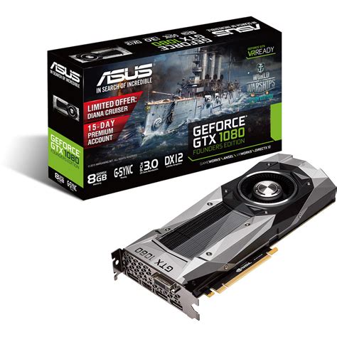 ASUS GeForce GTX 1080 Founders Edition Graphics Card GTX1080-8G