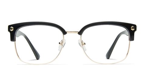 Elliot Black Wgold Fashion Eye Glasses Black Rimmed Glasses Retro Eyeglasses