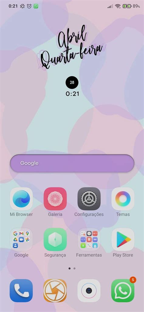 Personalização de celular Xiaomi Ideias de organização Organização