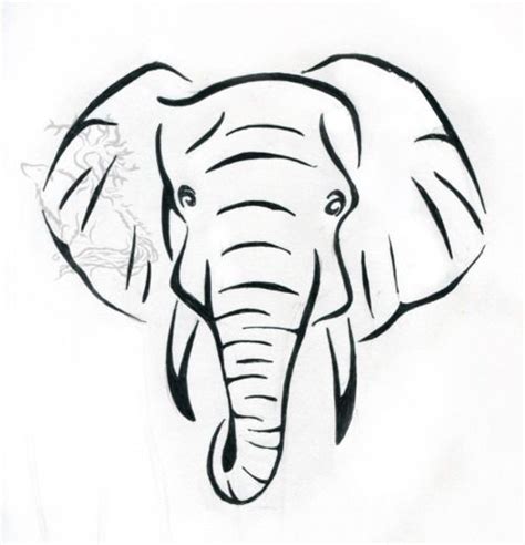 Elephant Head Outline Free Download On Clipartmag