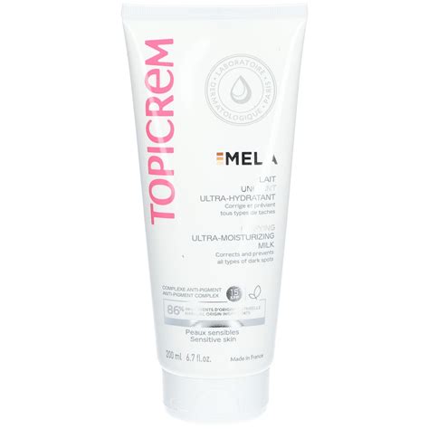 Topicrem Mela Lait Unifiant Ultra Hydratant Spf Ml Farmaline