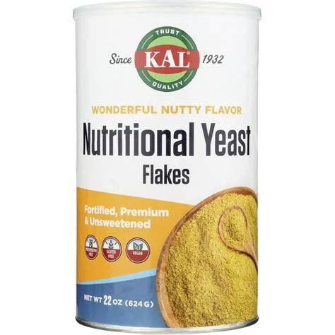 KAL Nutritional Yeast Flakes Fortified With B12 Folic Acid Other B