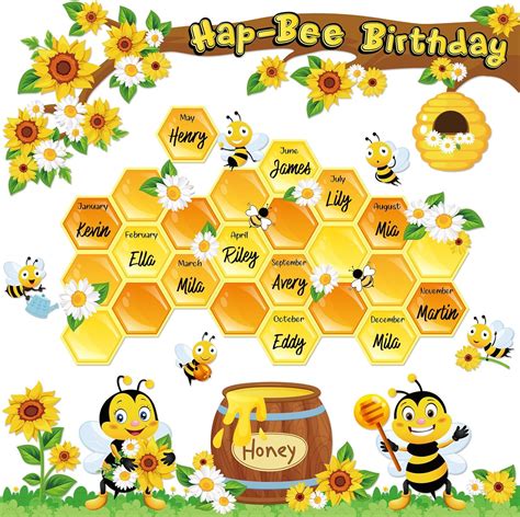 Amazon Pasimy Bee Bulletin Board Set Decorations Summer Bee