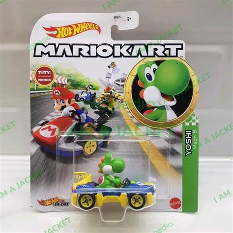 Jual Hot Wheels Mario Kart Yoshi Mach Mariokart Hotwheels HW Shopee Indonesia