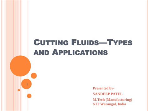 Pdf Cutting Fluidstypes And Applications Economic Advantages To