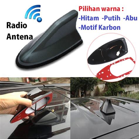 Jual Sirip Hiu Antena Radio Mobil Universal Aneka Warna Shopee Indonesia