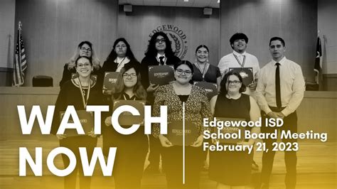 Edgewood ISD Regular Board Meeting 2 21 23 YouTube