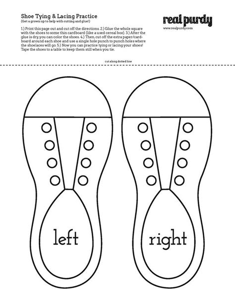 Printable Shoe Lacing Template Printable Word Searches