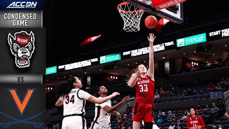 NC State Vs Virginia Condensed Game 2021 22 ACC Womens Basketball