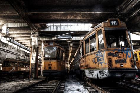 The Deserted Tram Depot Where Ghostly No 10 Stands Ready Urban