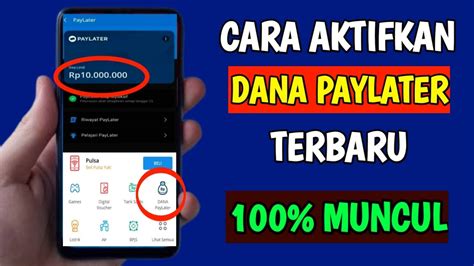 Cara Aktifkan Dana Paylater Cara Daftar Dana Paylater Youtube