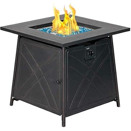 Amazon Ciays Propane Fire Pits Inch Outdoor Gas Fire Pit