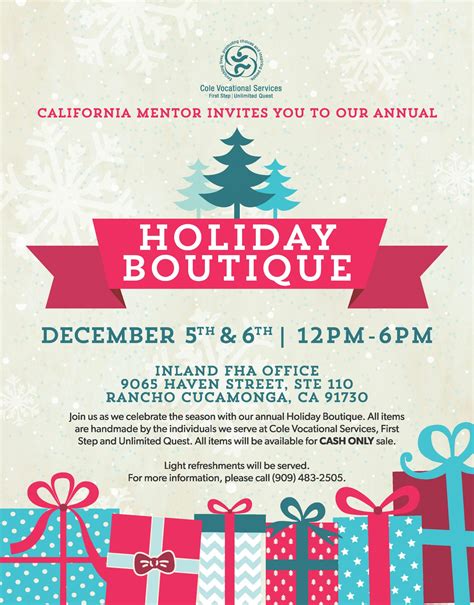 Holiday Boutique | Inland Regional Center