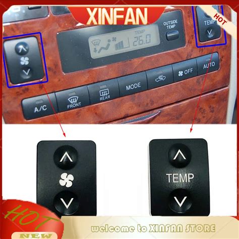 XINFAN For Toyota Corolla Altis Aircon TRMP Buttons Altis 2001 2002